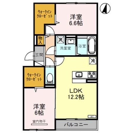 西宮北口駅 徒歩19分 2階の物件間取画像